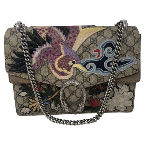 gucci green bird bag purple flower|dionysus handbags gucci.